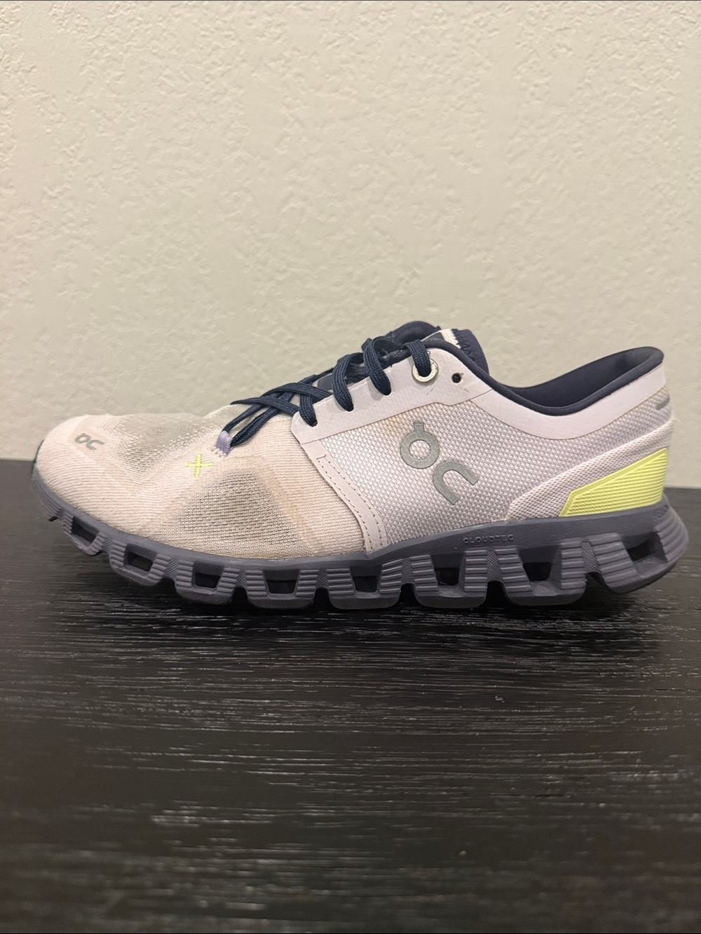 On Running Cloud X 3 Orchid Iron Women's Size 7 W7 Training Workout Jogging Shoe